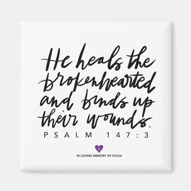 Íman Magneta Psalm Square SylviasStory (Frente)