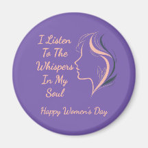 Magneta púrpura inspiracional personalizada