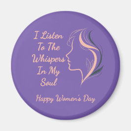 Íman Magneta púrpura inspiracional personalizada