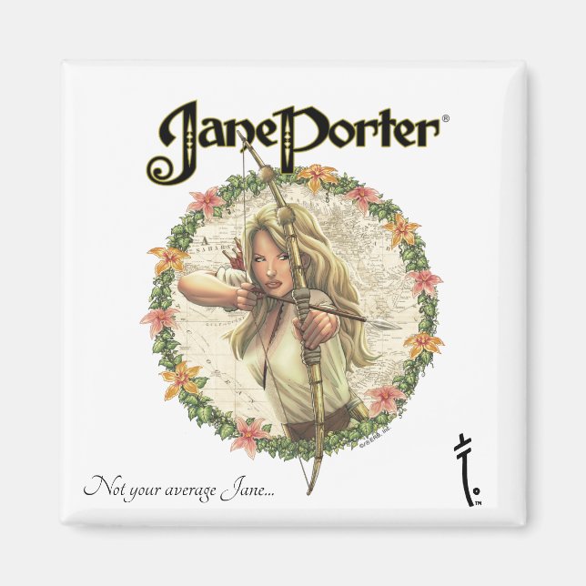 Íman Magneta quadrada de 2 polegadas (Frente)