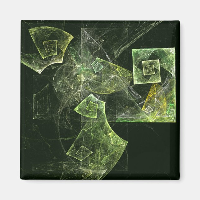 Íman Magneta quadrada de Abstrato de equilíbrio torcido (Frente)