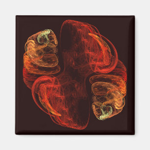 Íman Magneta Quadrada de Abstrato de Metamorfose