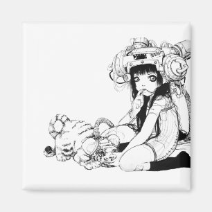 Íman Magneta Quadrada de Amigos Simbióticos