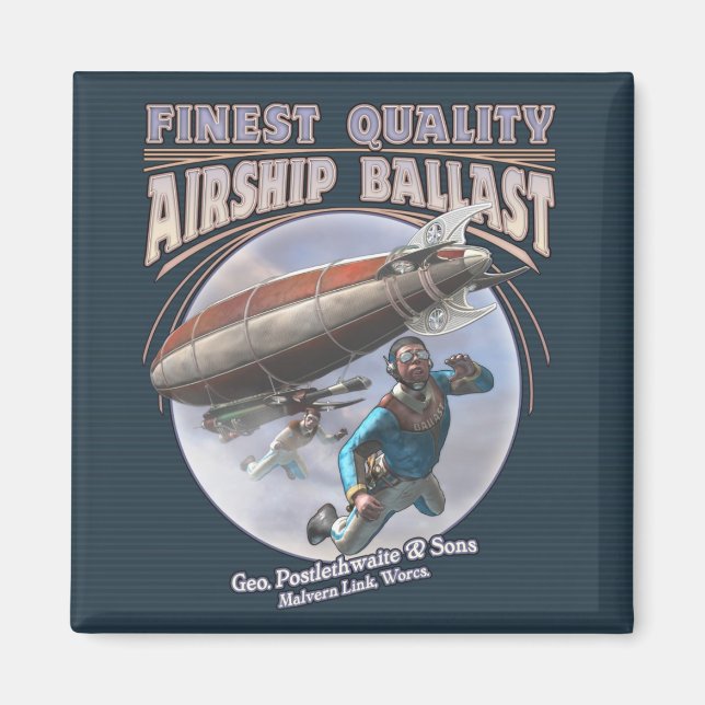 Íman Magneta Quadrada de Balastro de Aeronave (Frente)