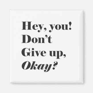 Íman Magneta quadrada de cotações inspiradora e encoraj