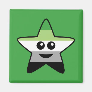 Íman Magneta quadrada de estrelas romântica