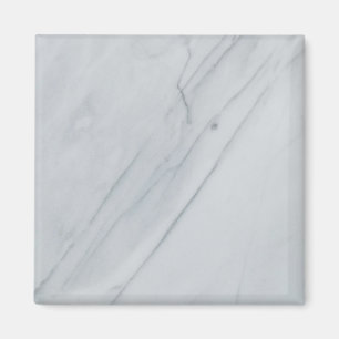 Íman Magneta Quadrada de Pedra Branco