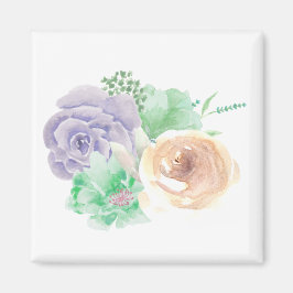 Íman Magneta Quadrada Floral