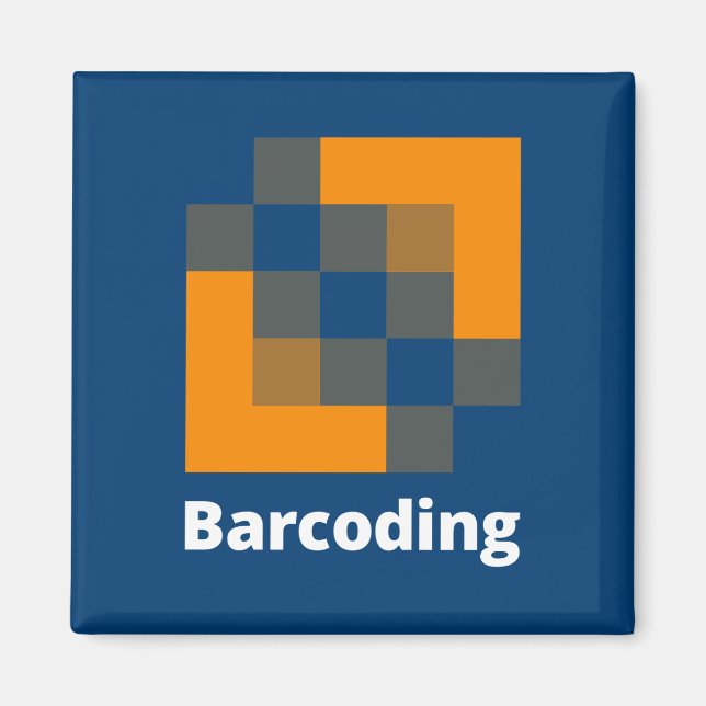 Íman Magneta quadrado de codificação de barras (Frente)