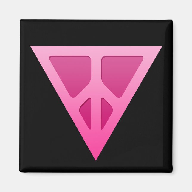 Íman Magneta Quadrado Triângulo Q-Paz (Frente)