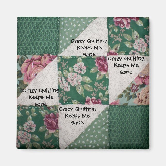 Íman Magneta Quilting Louca (Frente)