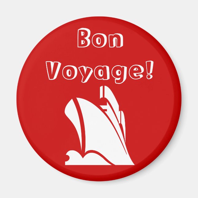Íman Magneta Red Bon Voyage (Frente)