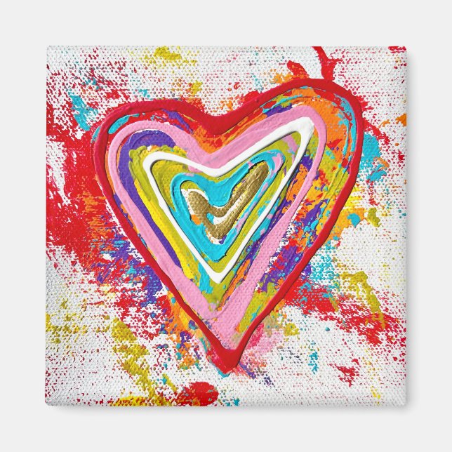 Íman Magneta Red Heart (Frente)