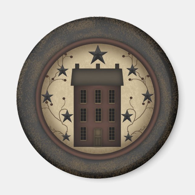 Íman Magneta Red Saltbox Primitiva (Frente)