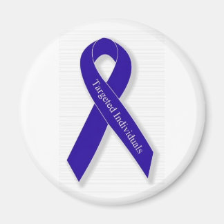 Íman Magneta redonda com logotipo de fita indigo