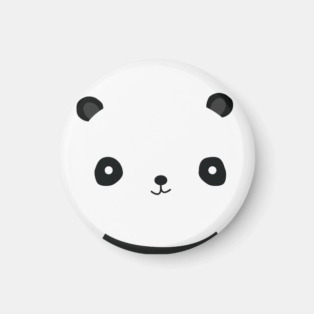Íman Magneta redonda de 2 polegadas e Panda (Frente)