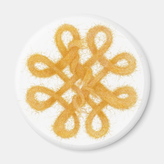 Íman Magneta redonda de Nó CELTICO Dourado (Frente)