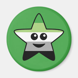 Íman Magneta Redonda Estrela Aromântica