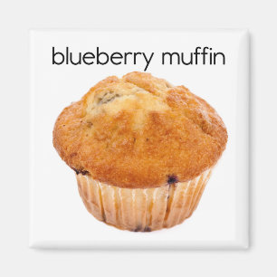Íman Magneta Refrigeradora de Muffin de Blueberry