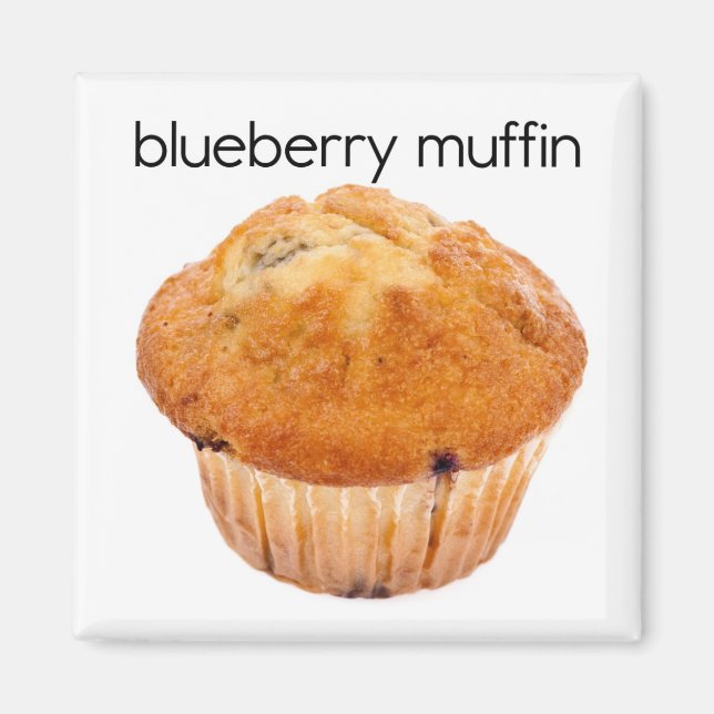 Íman Magneta Refrigeradora de Muffin de Blueberry (Frente)