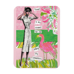 Íman Magneta Snarky Vacation Matando Meus Colegas