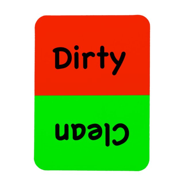 Íman Magneta suja/limpa da máquina de lavar louça (Vertical)