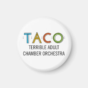 Íman Magneta TACO redonda pequena de 1¼"