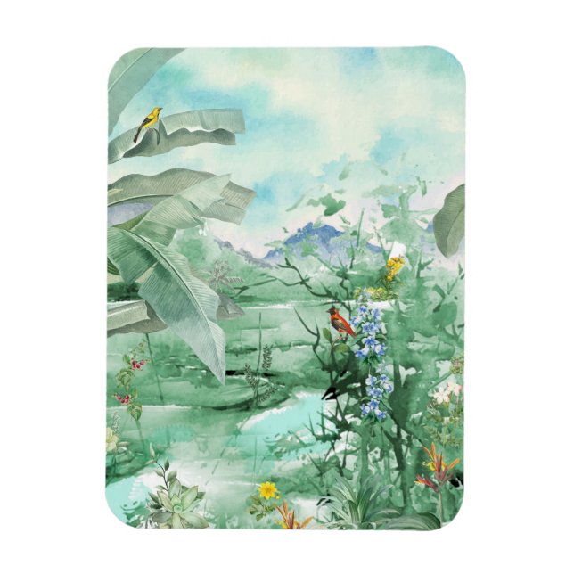 Íman Magneta tropical de luxo (Vertical)