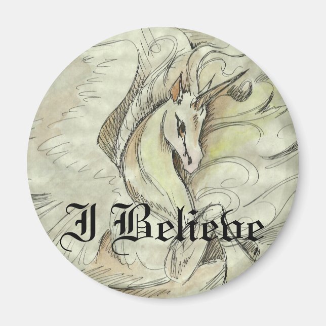 Íman Magneta Unicorn esboçada (Frente)