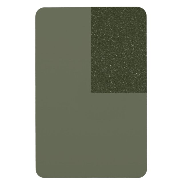 Íman Magneta Verde Moss Personalizada com Ênfase Textur (Vertical)