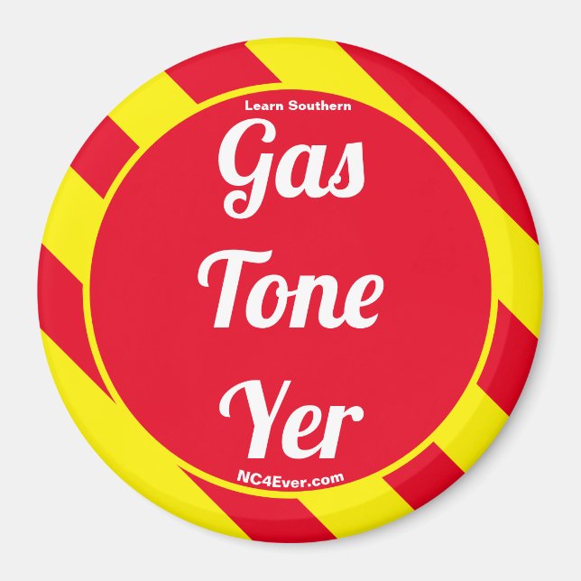 Íman Magneta Vermelho/Amarelo de Tonelada de Gás (Frente)
