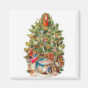 Íman Magneta Vintage da Árvore Natal