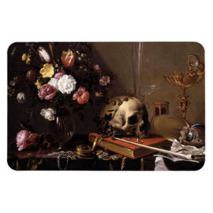 Íman Magneta Vintage Skull e Rosas