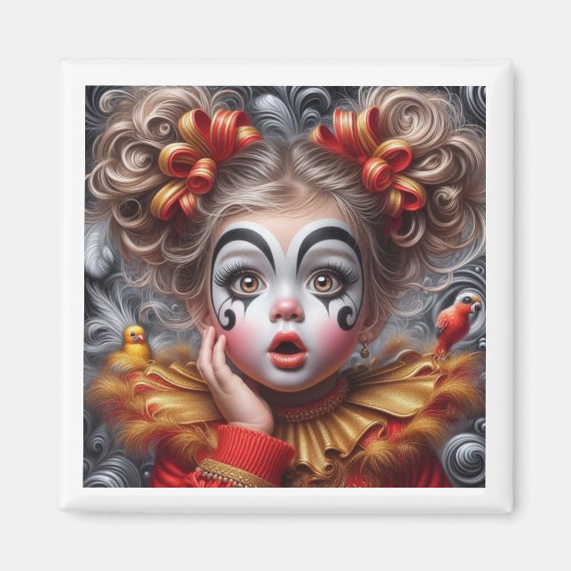 Íman Magneta Whimsical Palhaço - Deliciosa e Única (Frente)