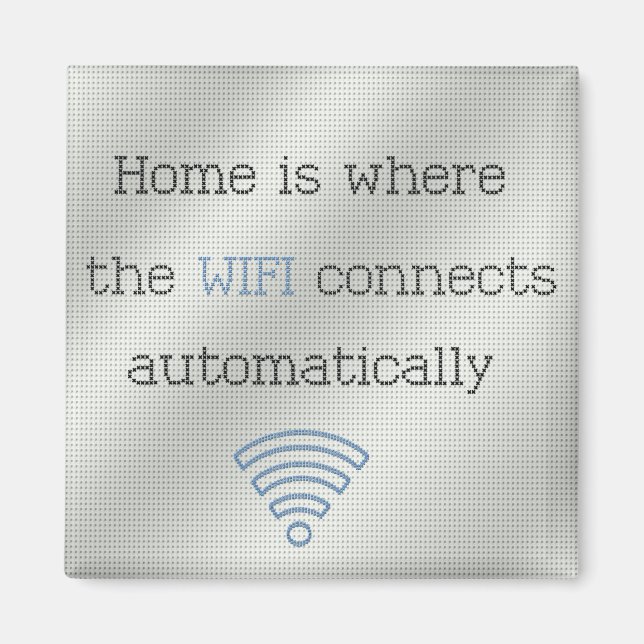 Íman Magneta WIFI Home Cross Stitch (Frente)