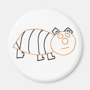 Íman Magnete Arredondado Do Urso De Abelhas
