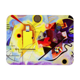 Íman Magnete Azul Amarelo Kandinsky
