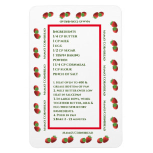 Íman Magnete de receita de morango