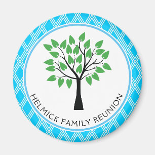 Íman Magnete de Reunião da Família de Latice Azul e B