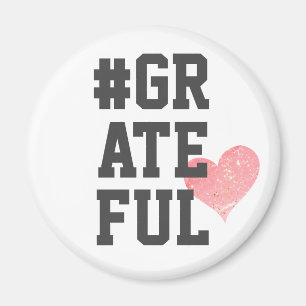 Íman Magnete do Coração #GRATEFUL