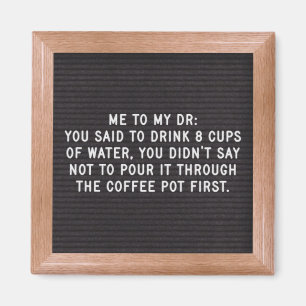 Íman Magnete Letterboard de Coffee Quote