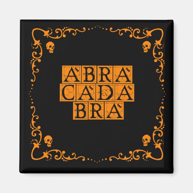 Íman Magnética Abracadabra Magic Word 2 Polegadas (Frente)