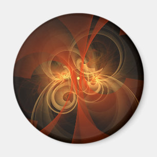 Íman Magnética de Abstrato de Arte Arredondada da Manh