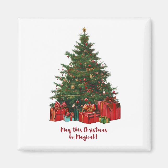 Íman Magnética de Árvore de Natal (Frente)
