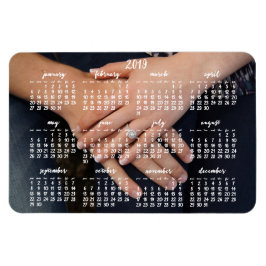 Íman Magnética de Fotografia Calendário 2019 4x6