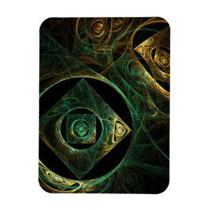 Íman Magnética Vibrações de Abstrato de Arte Premium