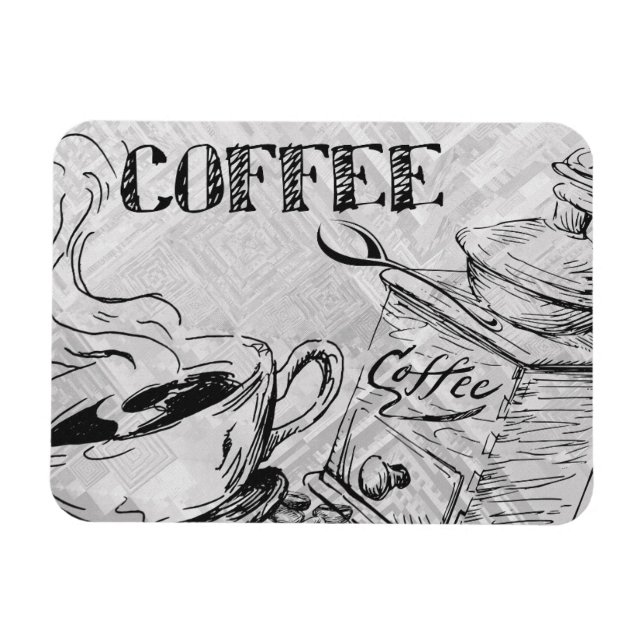 Íman Magnético de Hora do Café (Horizontal)