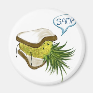 Íman Magnético do Logotipo do Abacaxi