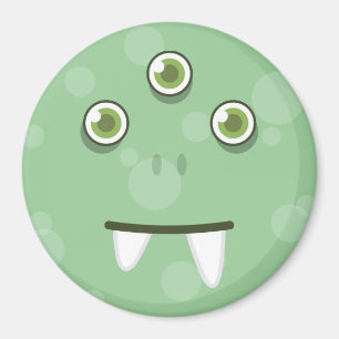 Íman Magnético Verde Monstro