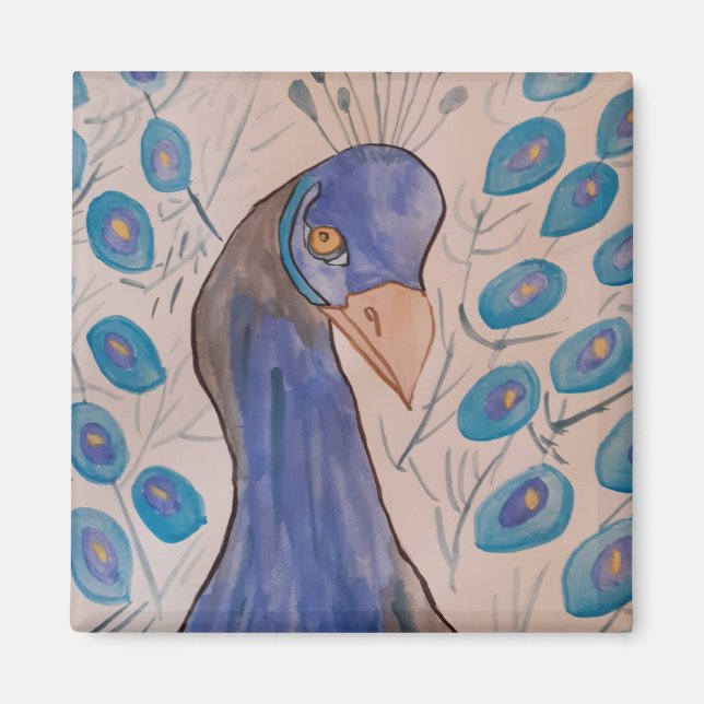 Íman Magneto Azul Pavão (Frente)